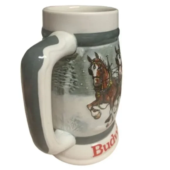 Budweiser Clydesdales 50th Anniversary Beer Stein 1933-1983 Ceramarte Brazil - Picture 3 of 8